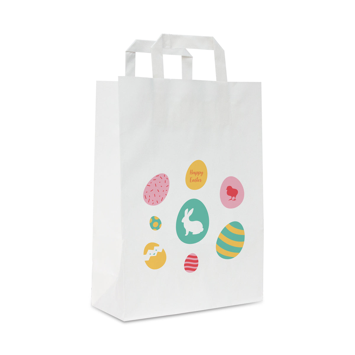 Pasen papieren draagtassen Pastel eggs