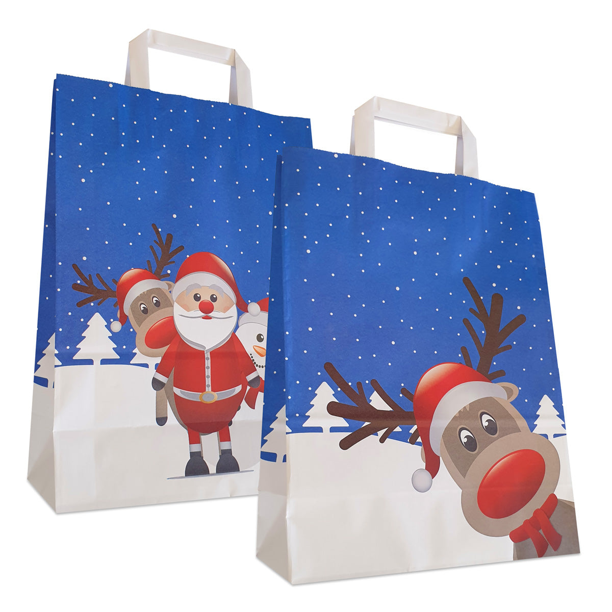 Papieren kersttassen "Christmas Friends"
