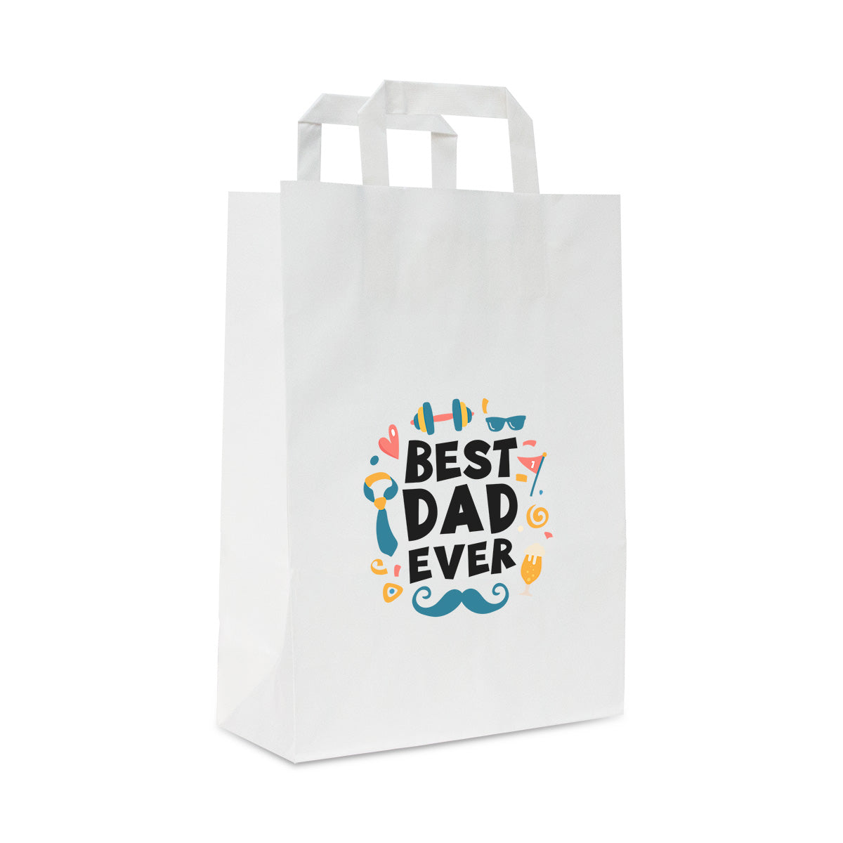 Papieren Vaderdag tassen "Best Dad Ever"