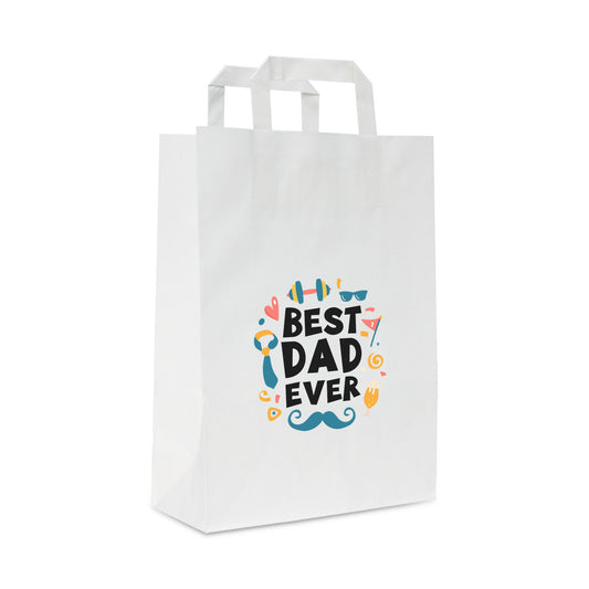 Papieren Vaderdag tassen "Best Dad Ever"