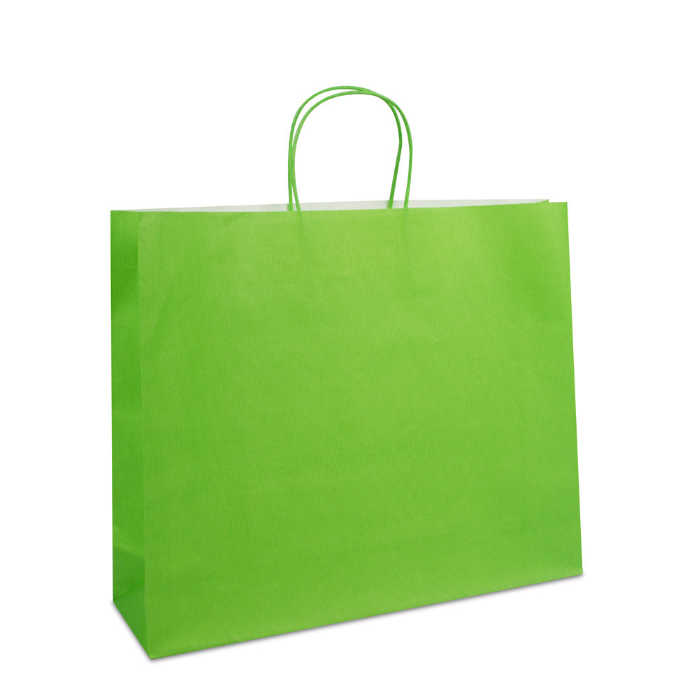 Luxe twisted papieren tas met bodemkarton