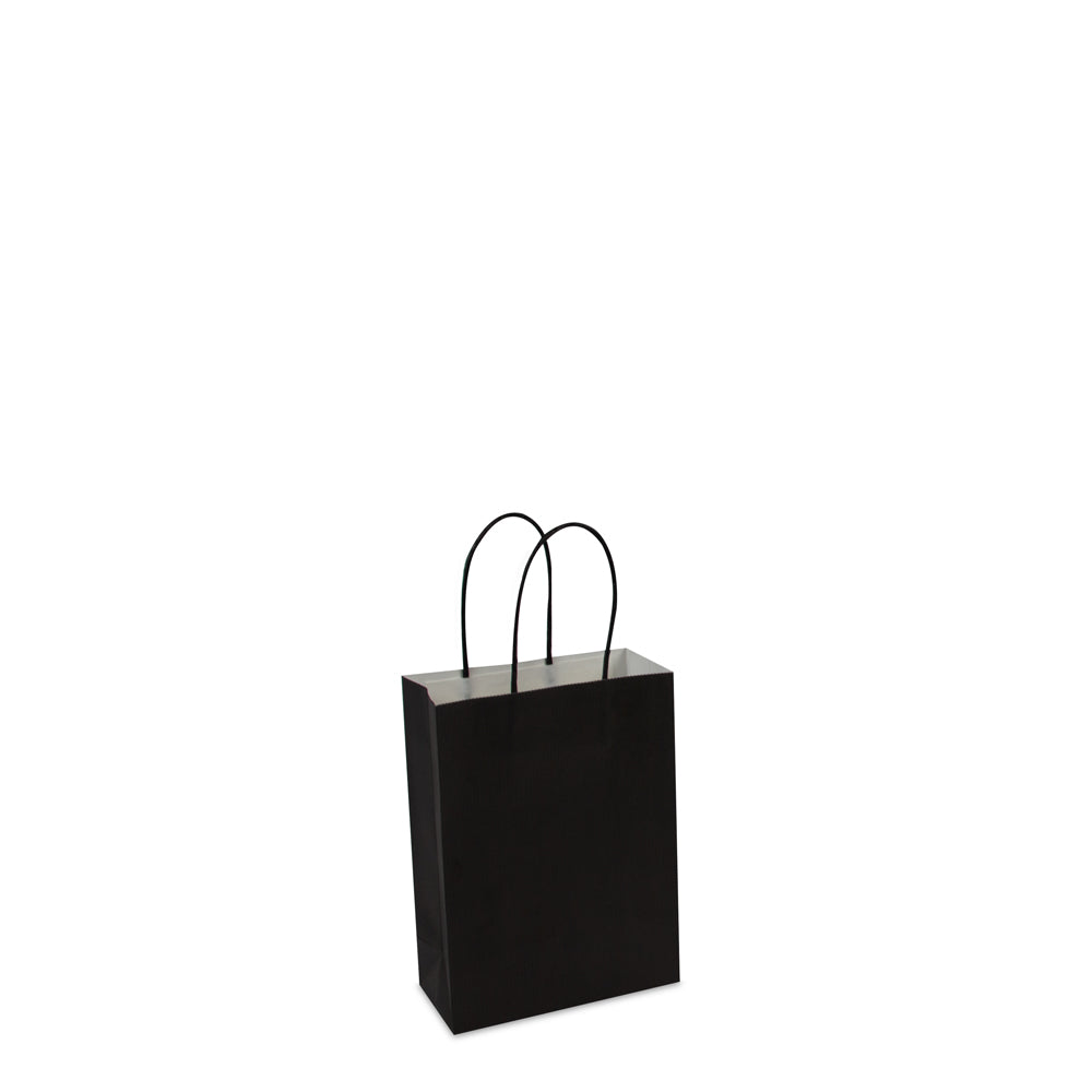 Luxe twisted papieren tas met bodemkarton