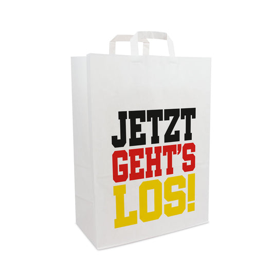 Papieren tassen "Jetzt Geht's Los"