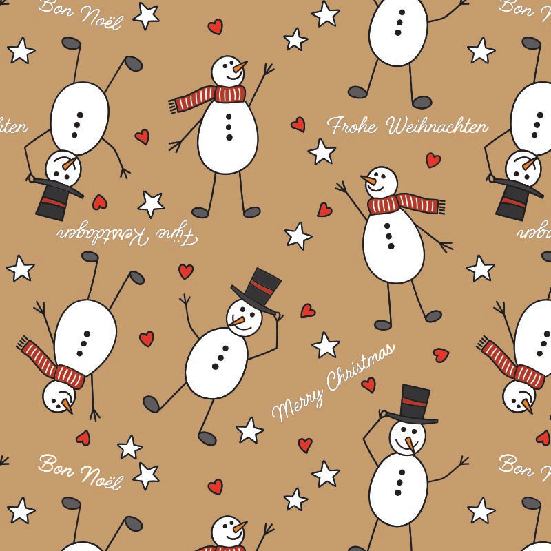 Kerst inpakpapier D095
