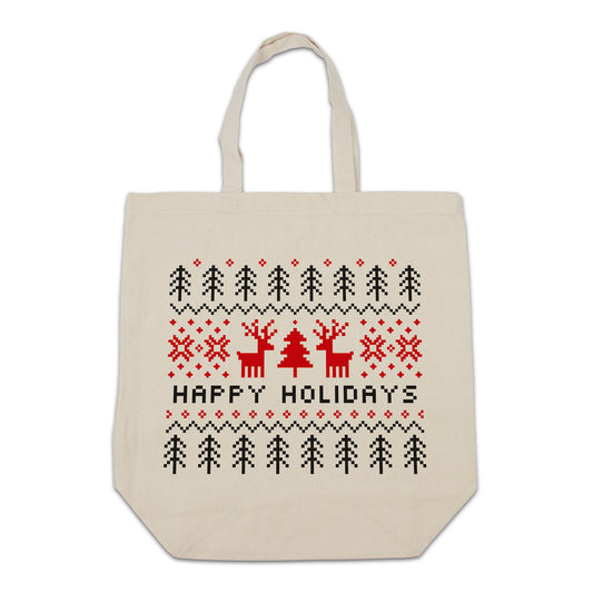 Kerst canvas tote bags Ugly sweater