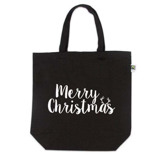 Canvas Fairtrade® tas "Merry Christmas"