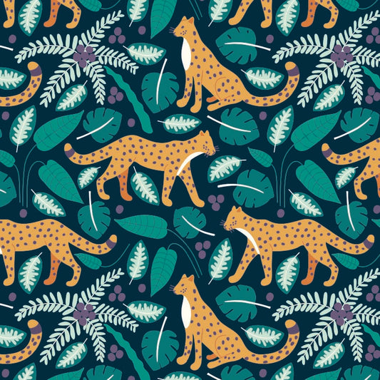 Coated inpakpapier Luipaard dessin