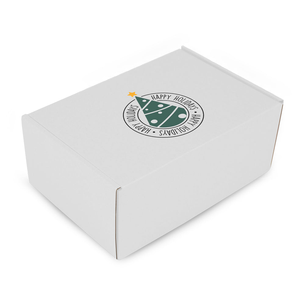 Kartonnen kerstgeschenkdozen "Happy Holidays"