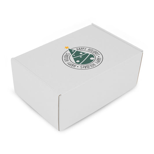 Kartonnen kerstgeschenkdozen "Happy Holidays"