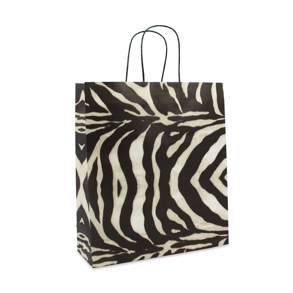 Twisted papieren tassen Zebra
