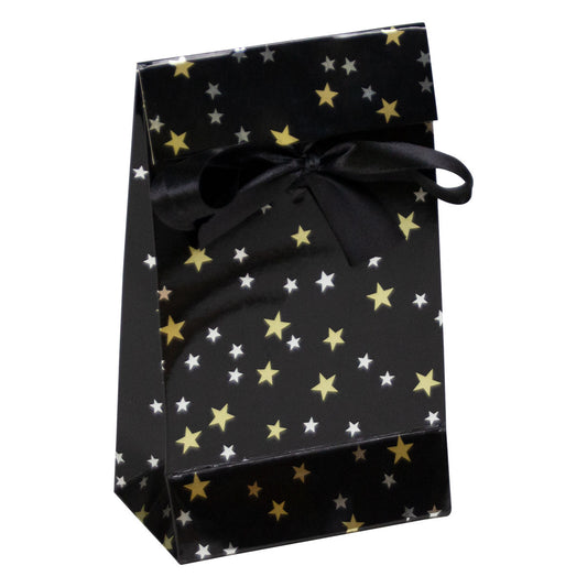 Luxe papieren kerstgeschenkzakjes Stars