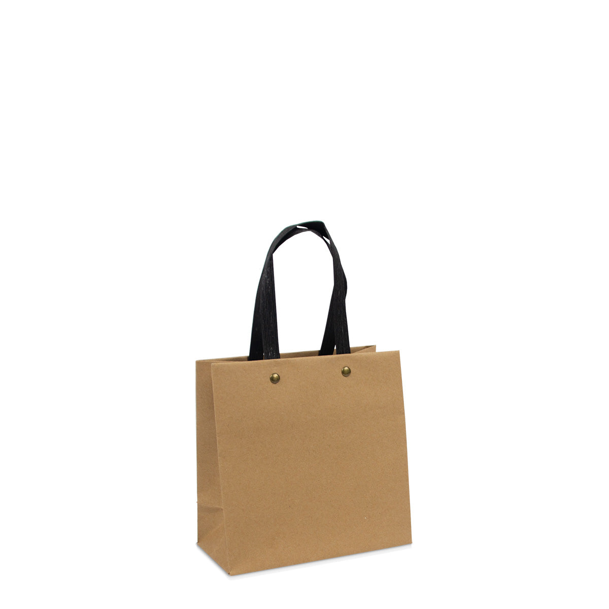 Luxe papieren tassen met zwarte kraft hengsels ecologisch
