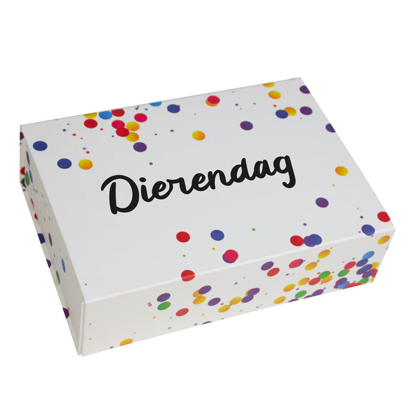Confetti magneetdozen Dierendag