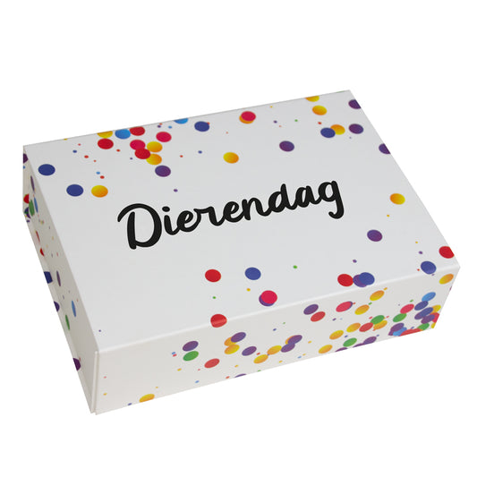 Confetti magneetdozen Dierendag