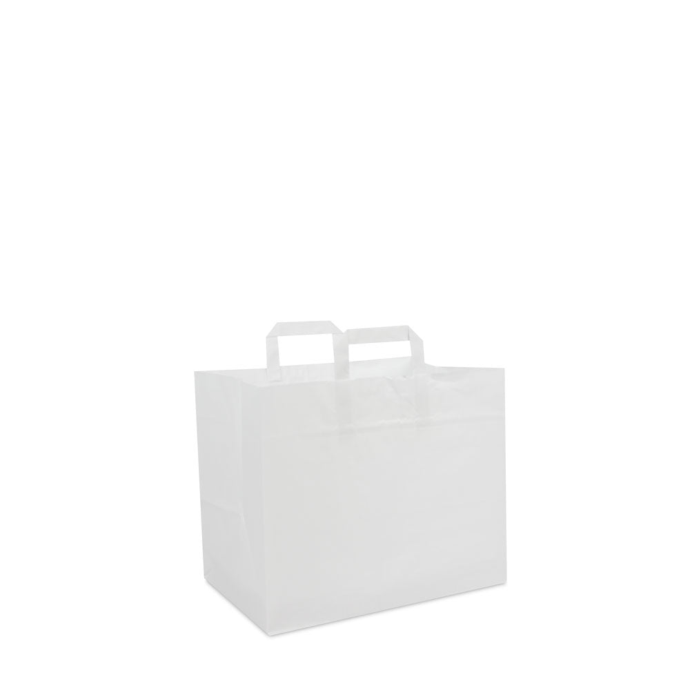 Voordeel papieren tassen met platte lussen