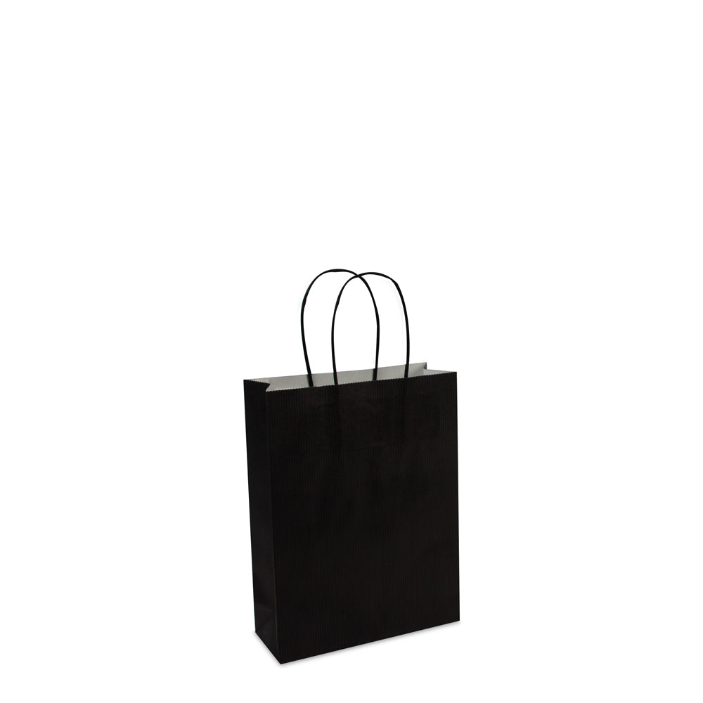 Luxe twisted papieren tas met bodemkarton