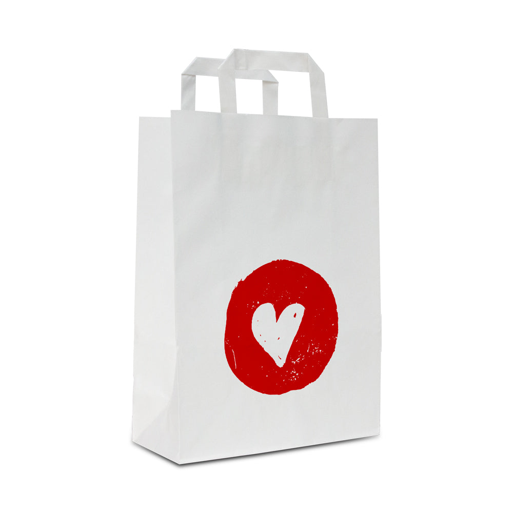 Papieren kraft tassen Heart