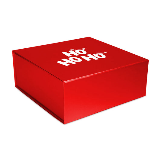 Luxe kerstmagneetdozen "Ho Ho Ho"