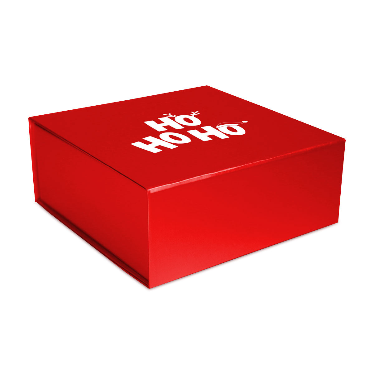 Luxe kerstmagneetdozen "Ho Ho Ho"