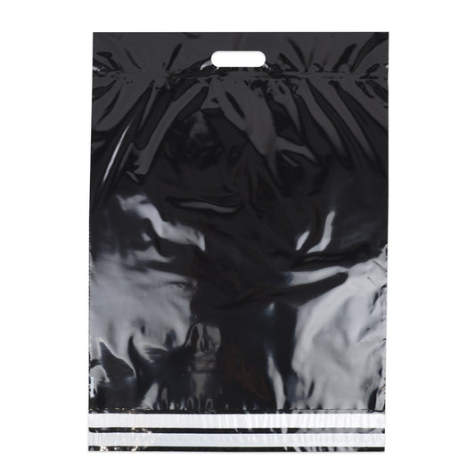 Verzendtassen plastic met handgreep en retourstrip