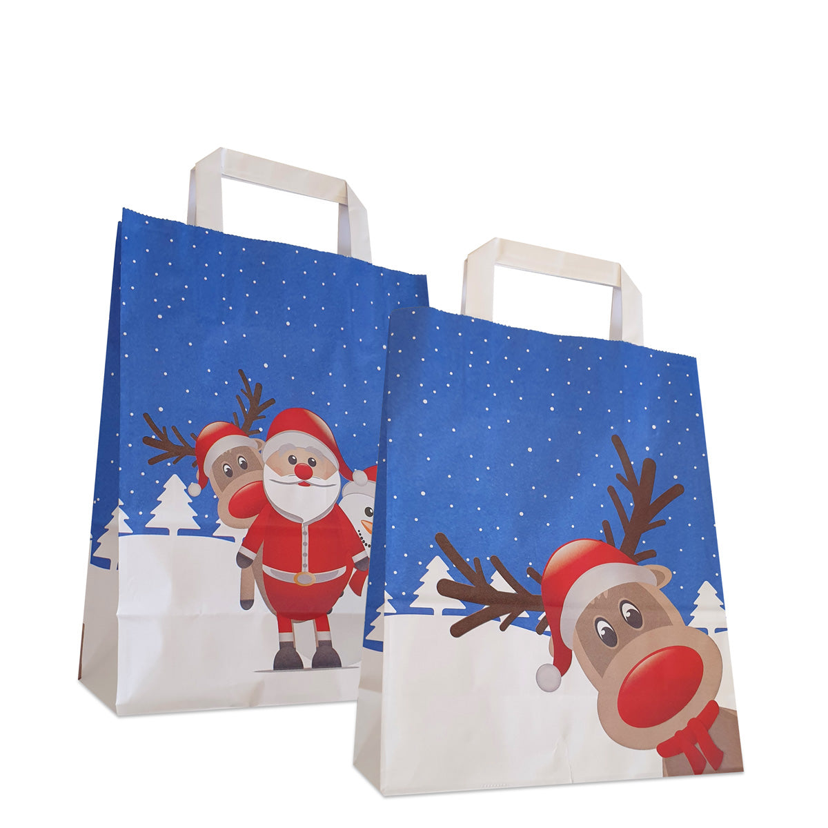 Papieren kersttassen "Christmas Friends"