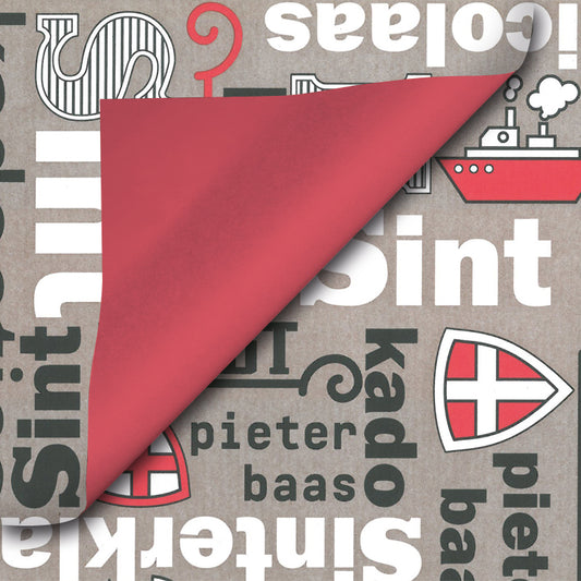 Sinterklaas inpakpapier D014