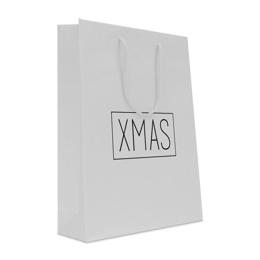 Luxe papieren kersttassen "XMAS"
