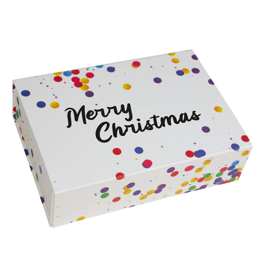 Confetti magneetdozen "Merry Christmas"