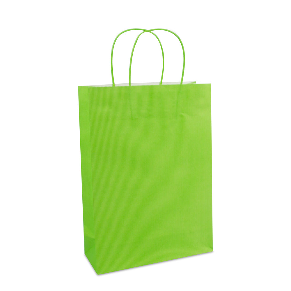 Luxe twisted papieren tas met bodemkarton