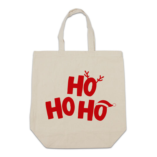 Kerst canvas tote bags Ho Ho Ho