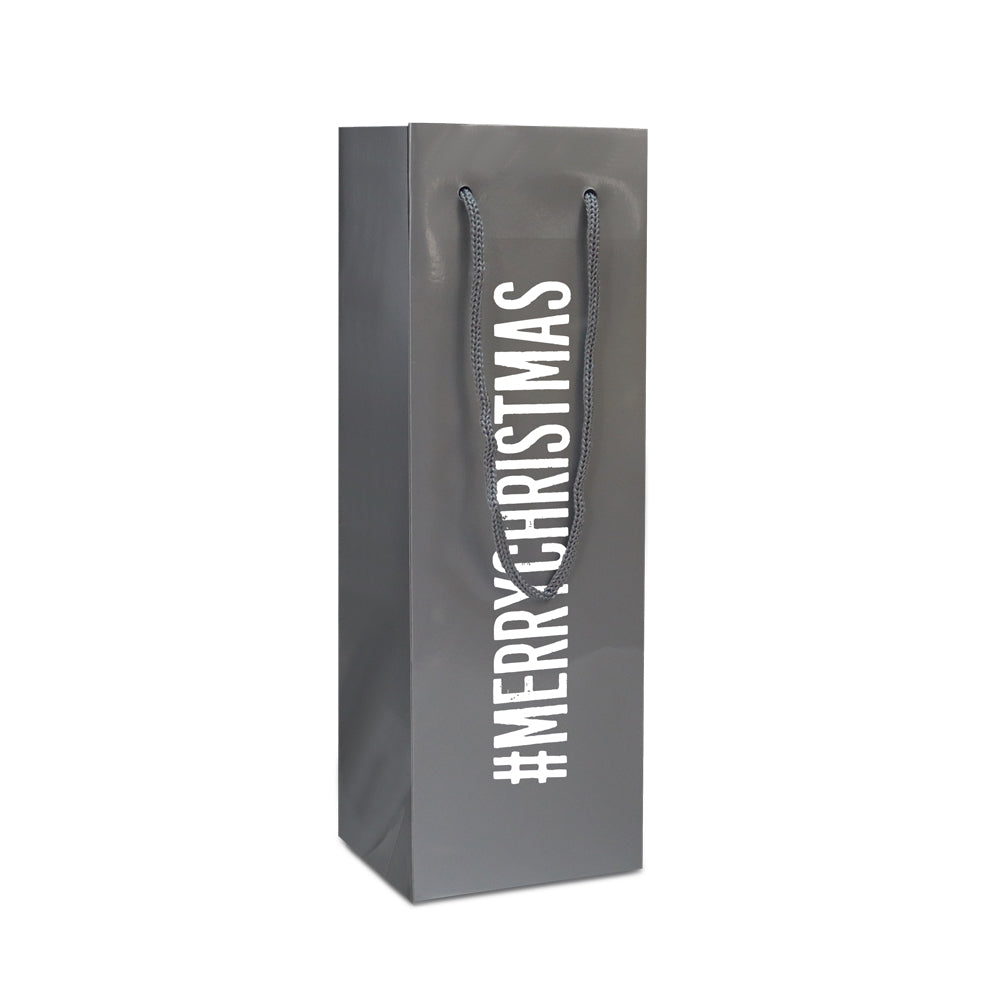 Luxe papieren Kerst wijnflestassen #MERRYCHRISTMAS