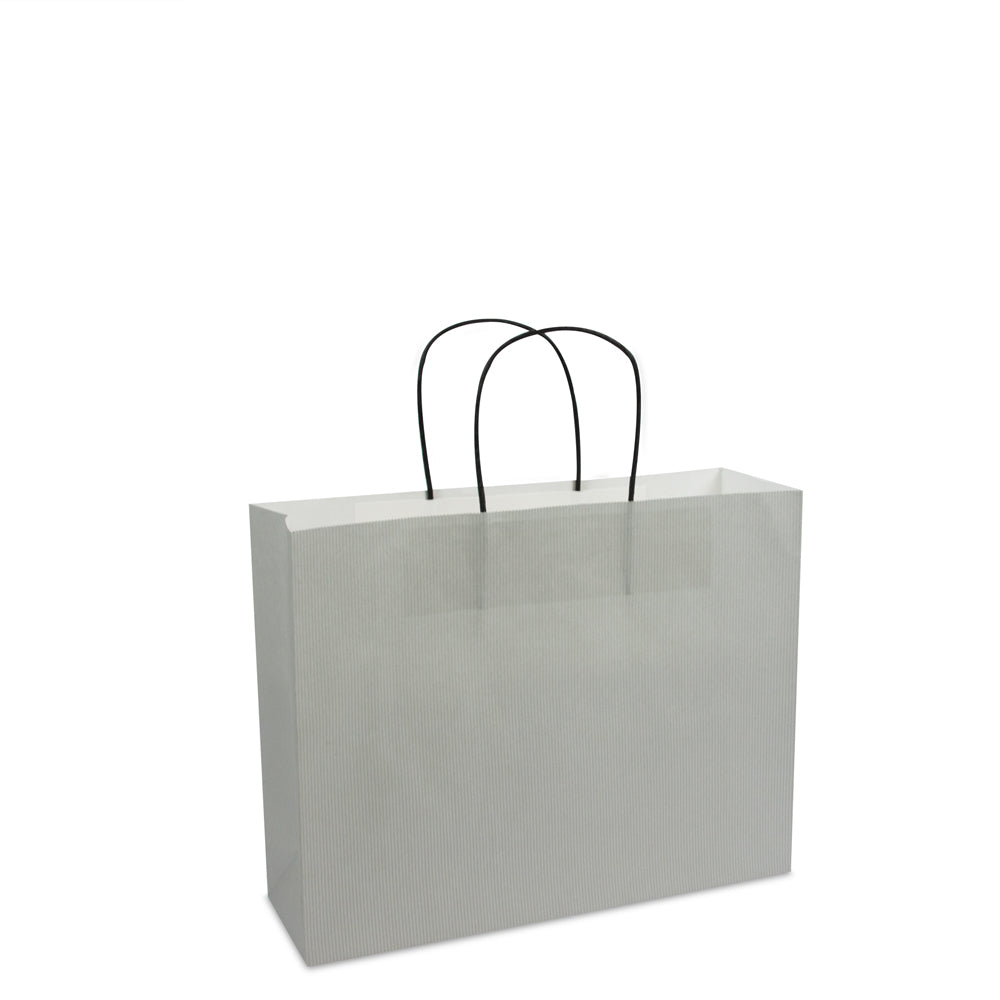 Luxe twisted papieren tas met bodemkarton