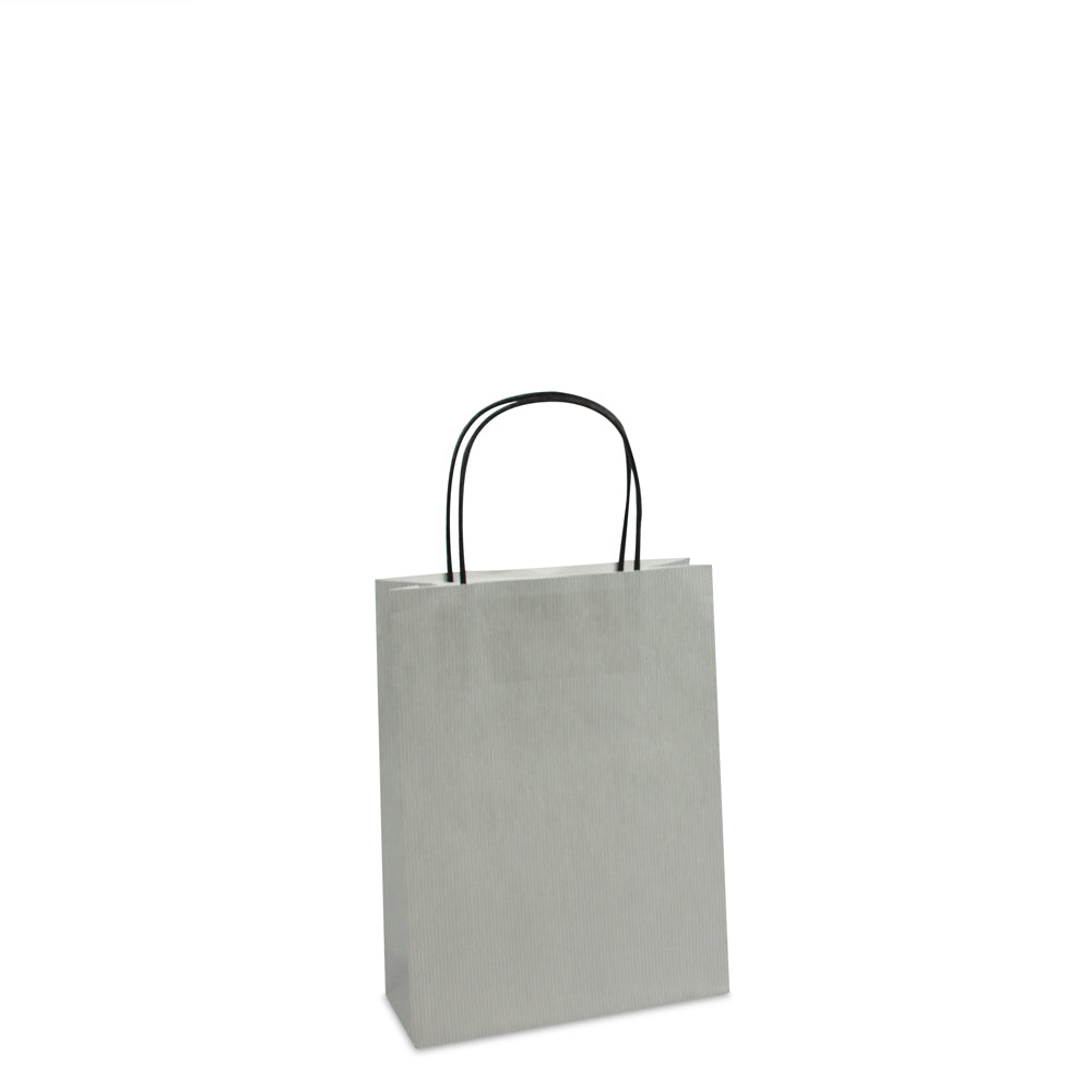 Luxe twisted papieren tas met bodemkarton