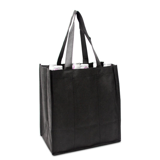 Non-woven wijnflestas voor 6 flessen