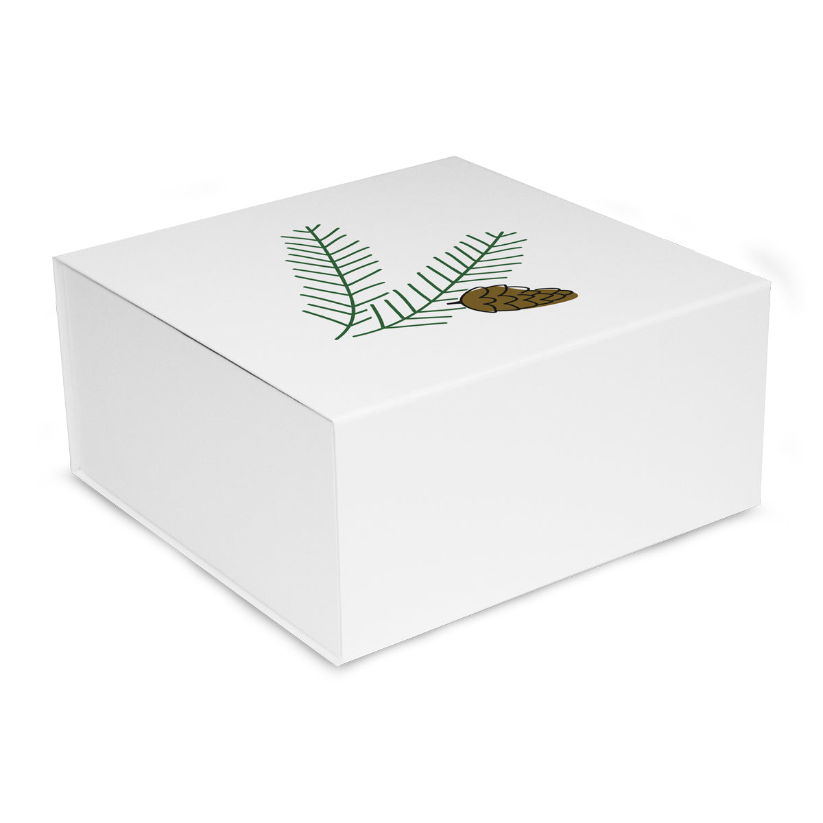 Luxe kerstmagneetdozen Pine