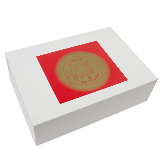 Luxe kerstmagneetdozen "Merry Christmas"