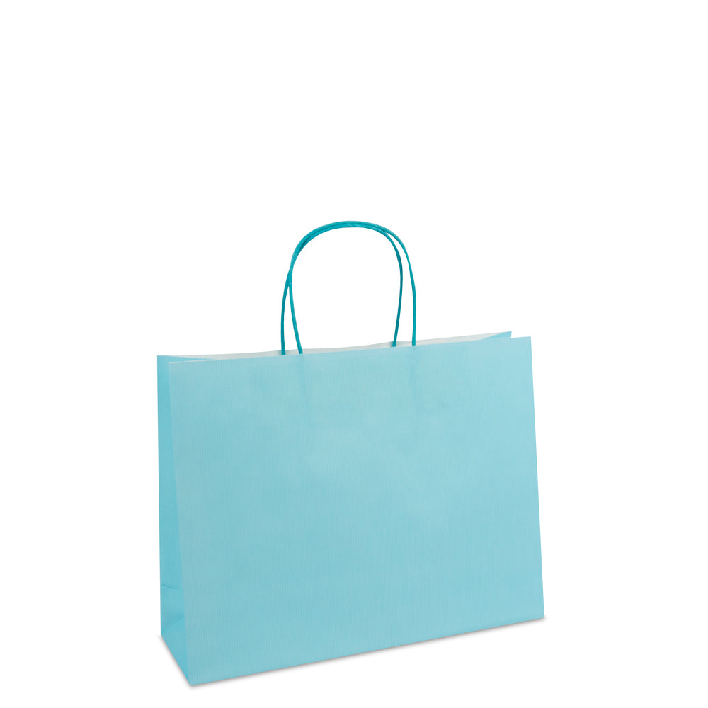 Luxe twisted papieren tas met bodemkarton