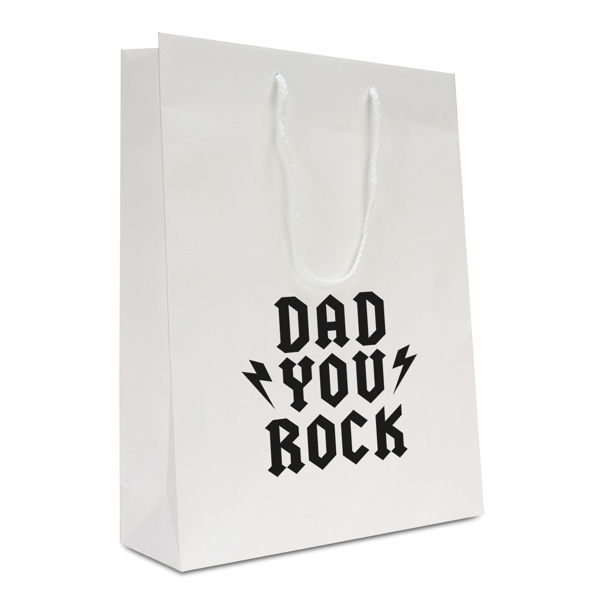 Luxe papieren Vaderdag tassen "Dad you rock"