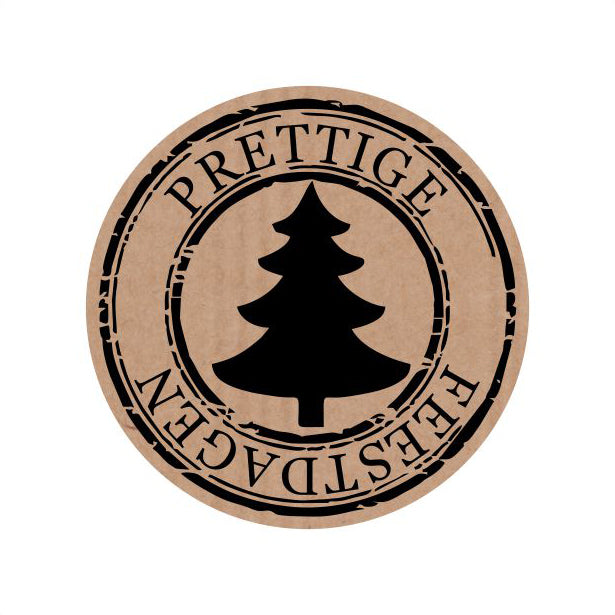 Etiketten "Prettige feestdagen"