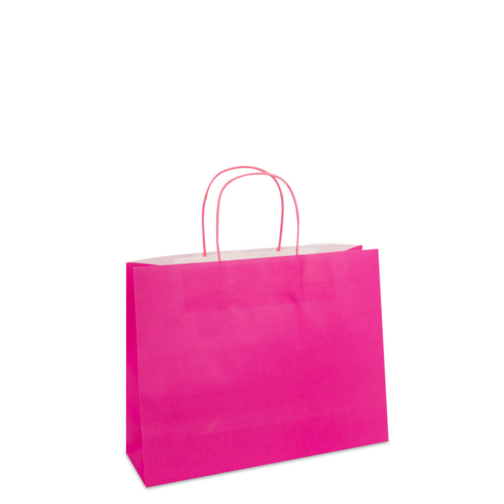 Luxe twisted papieren tas met bodemkarton